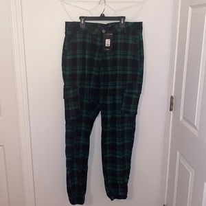Fashion Nova plaid joggers